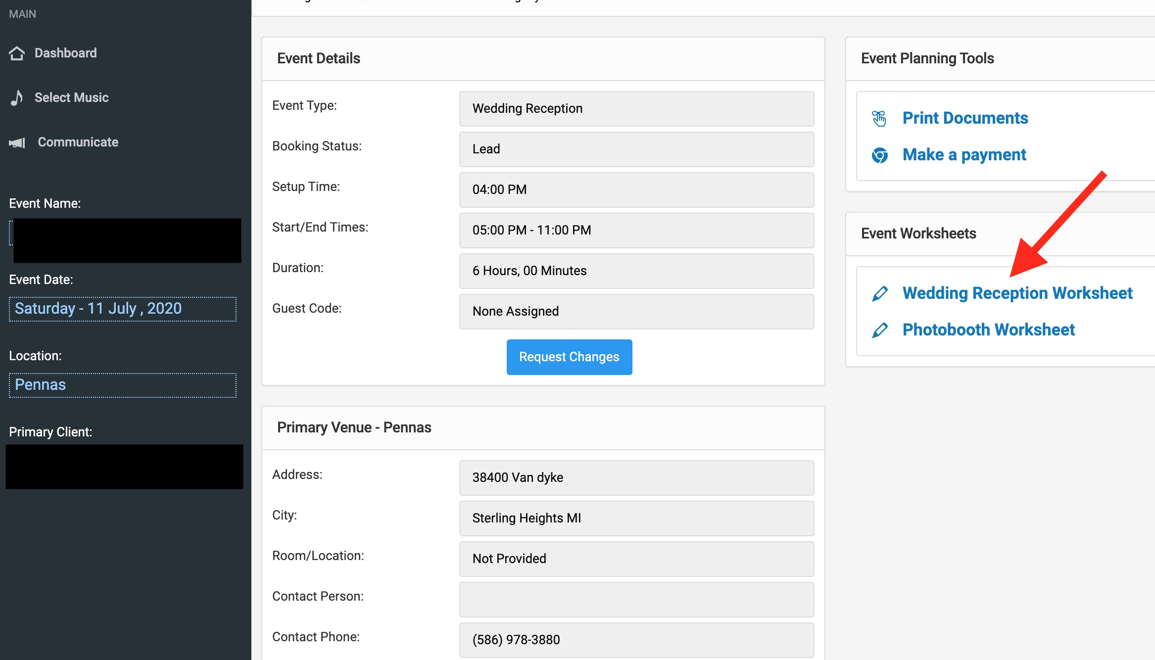 Online Planner My Event